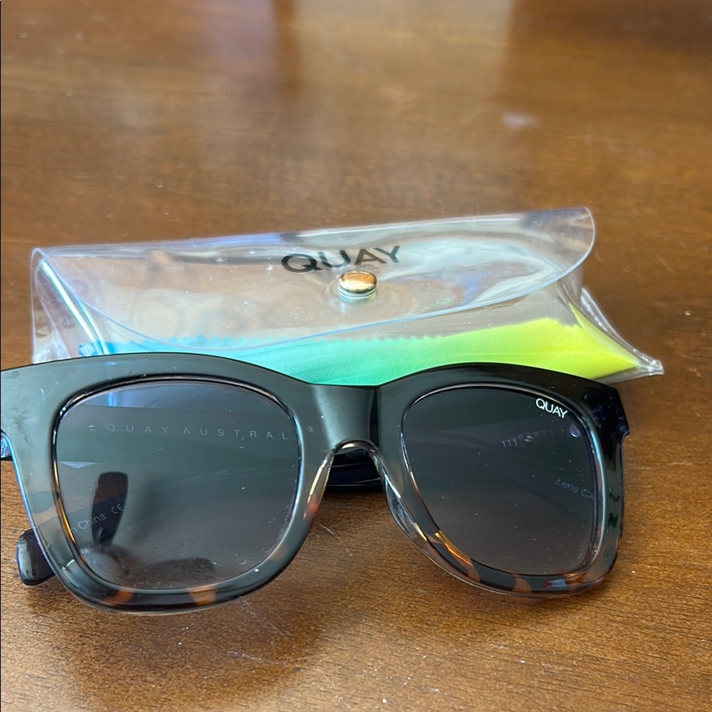 Quay Black and Tortoise Sunglasses